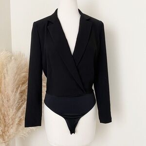 NWT Zara black long sleeves body suit